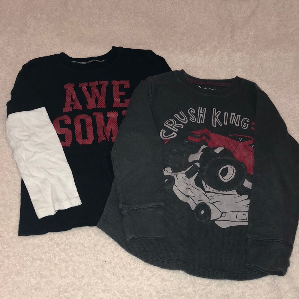 Set of 2 boys long sleeve T-shirts
